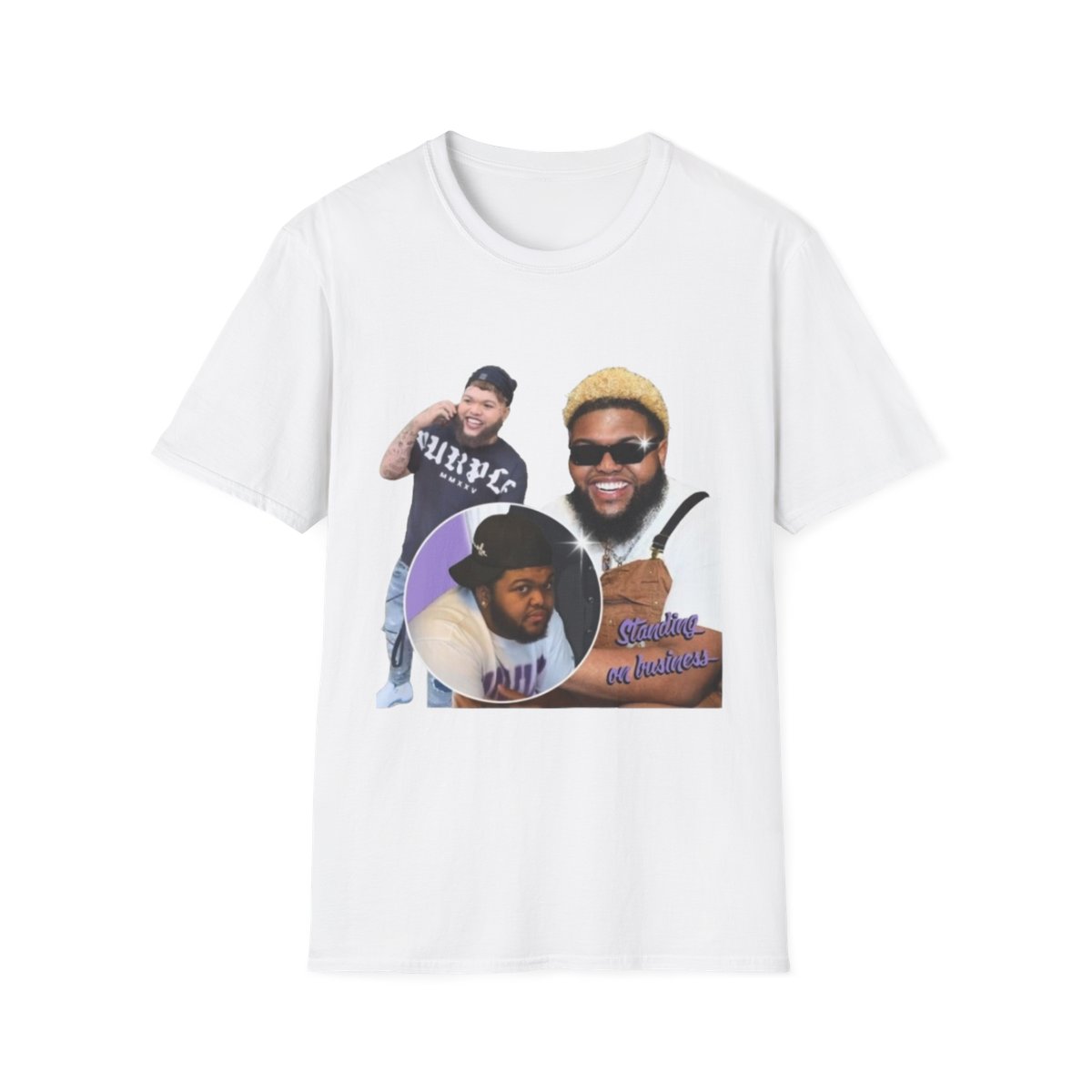 Collage of Smiling Men T-Shirt | Retro Photo Portrait Tee | Druski  